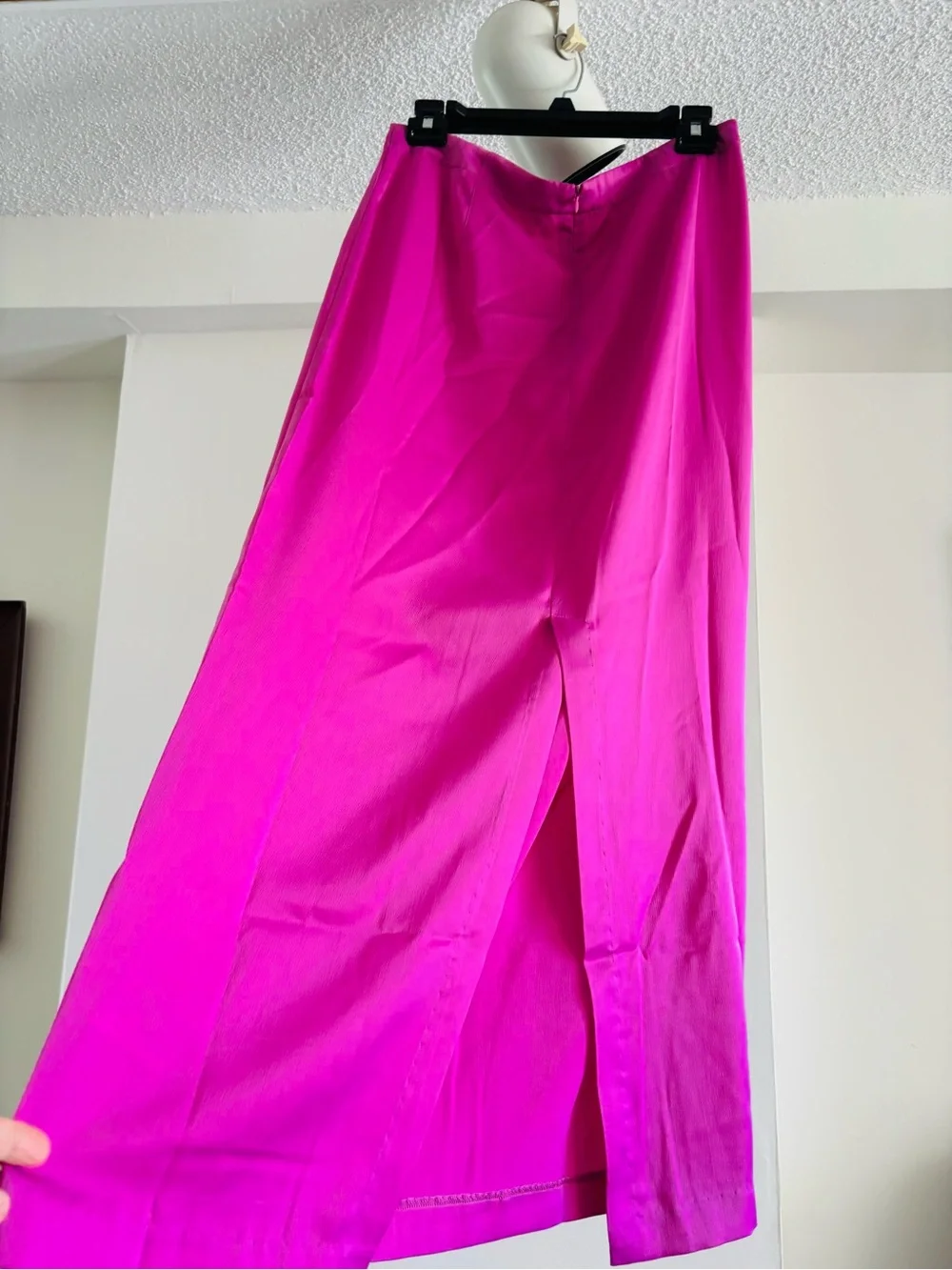 Free People Pink Rosetto Column Maxi Skirt Size 10 - Picture 4 of 10
